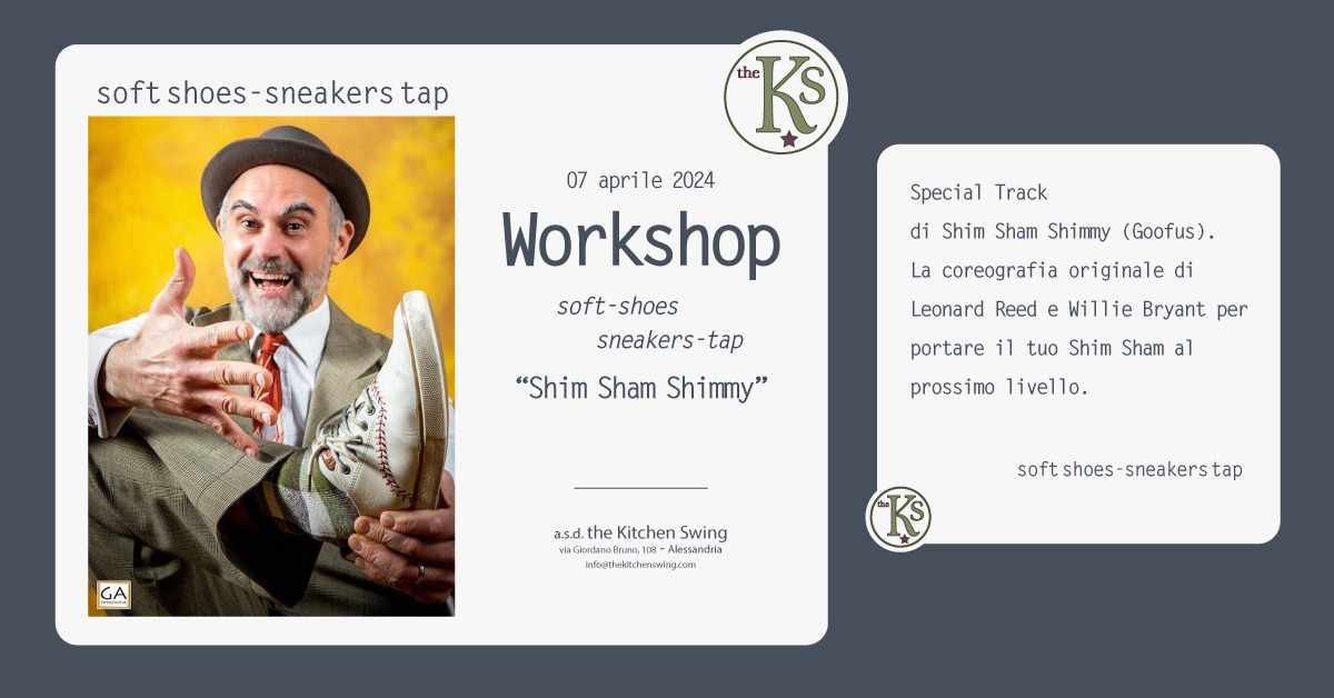 SOFT SHOES WORKSHOP Β°Let's tap together!Β°