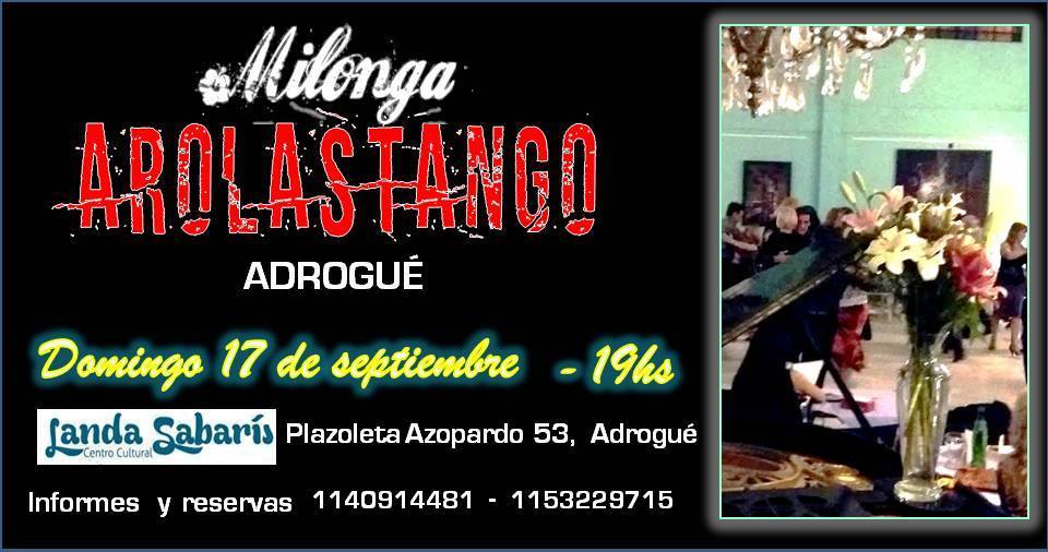 Domingo de milonga Arolastango en Adrogue