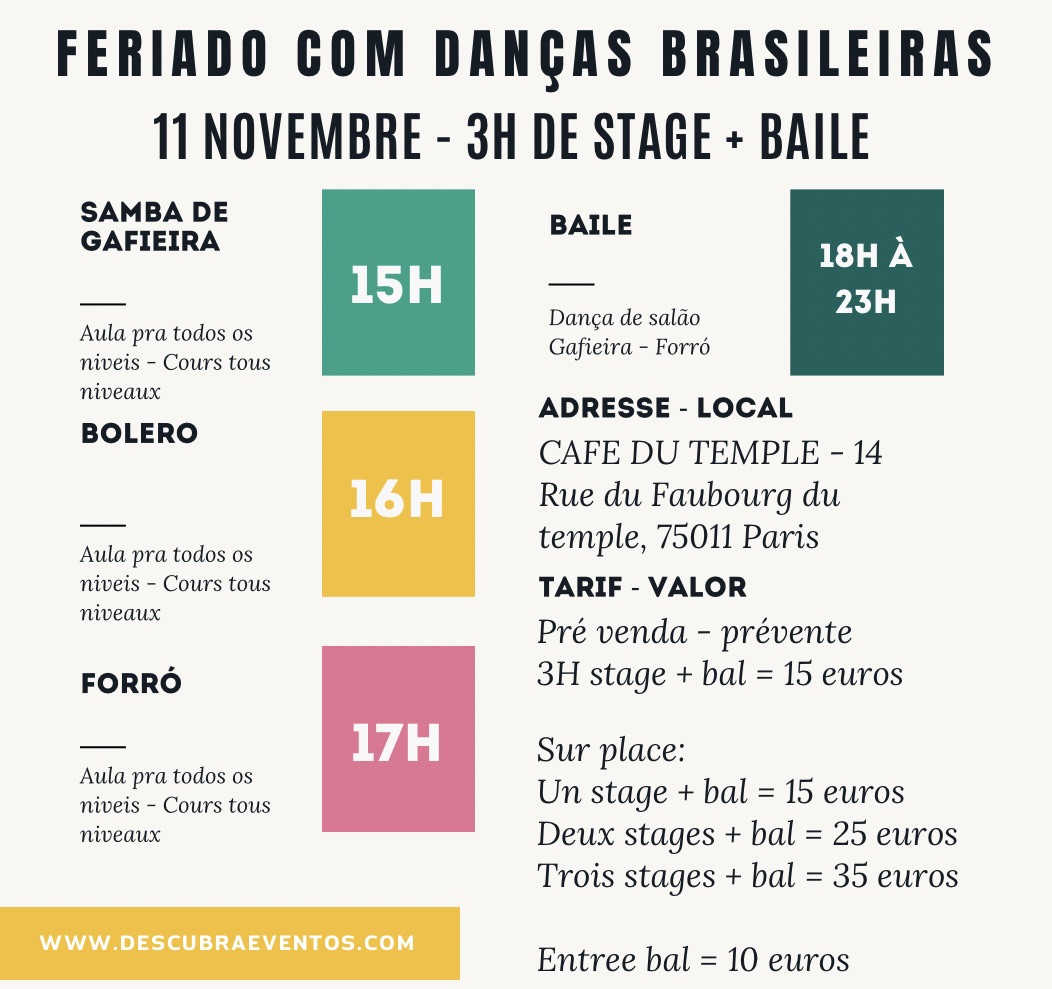 STAGE 3H + BAILE : GAFIEIRA, FORRÓ, BOLÉRO