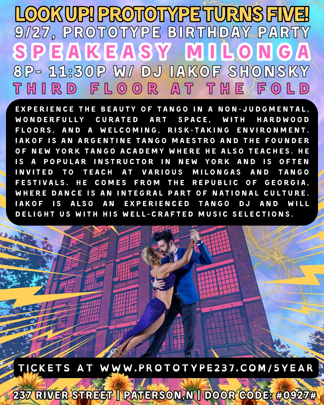 SPEAKEASY Milonga at the Prototype 5 Year Anniversary