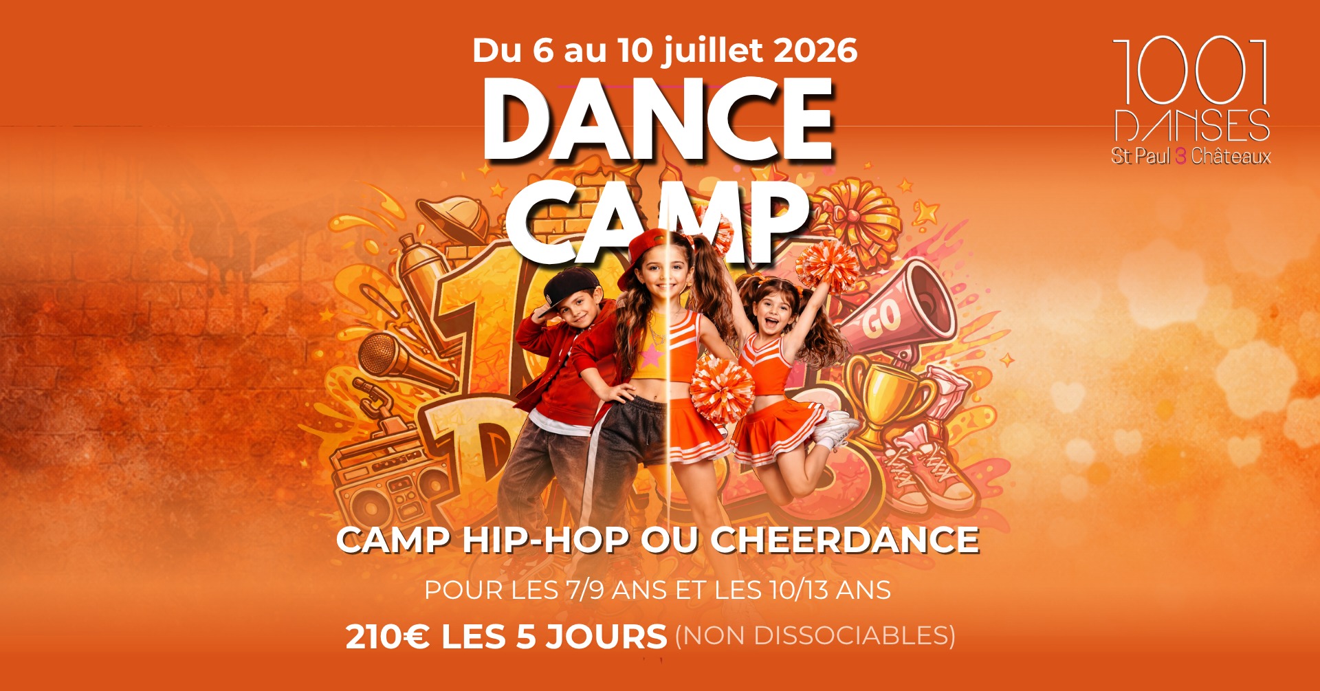 Dance Camp 2026 Stage danse enfants à 1001 Danses