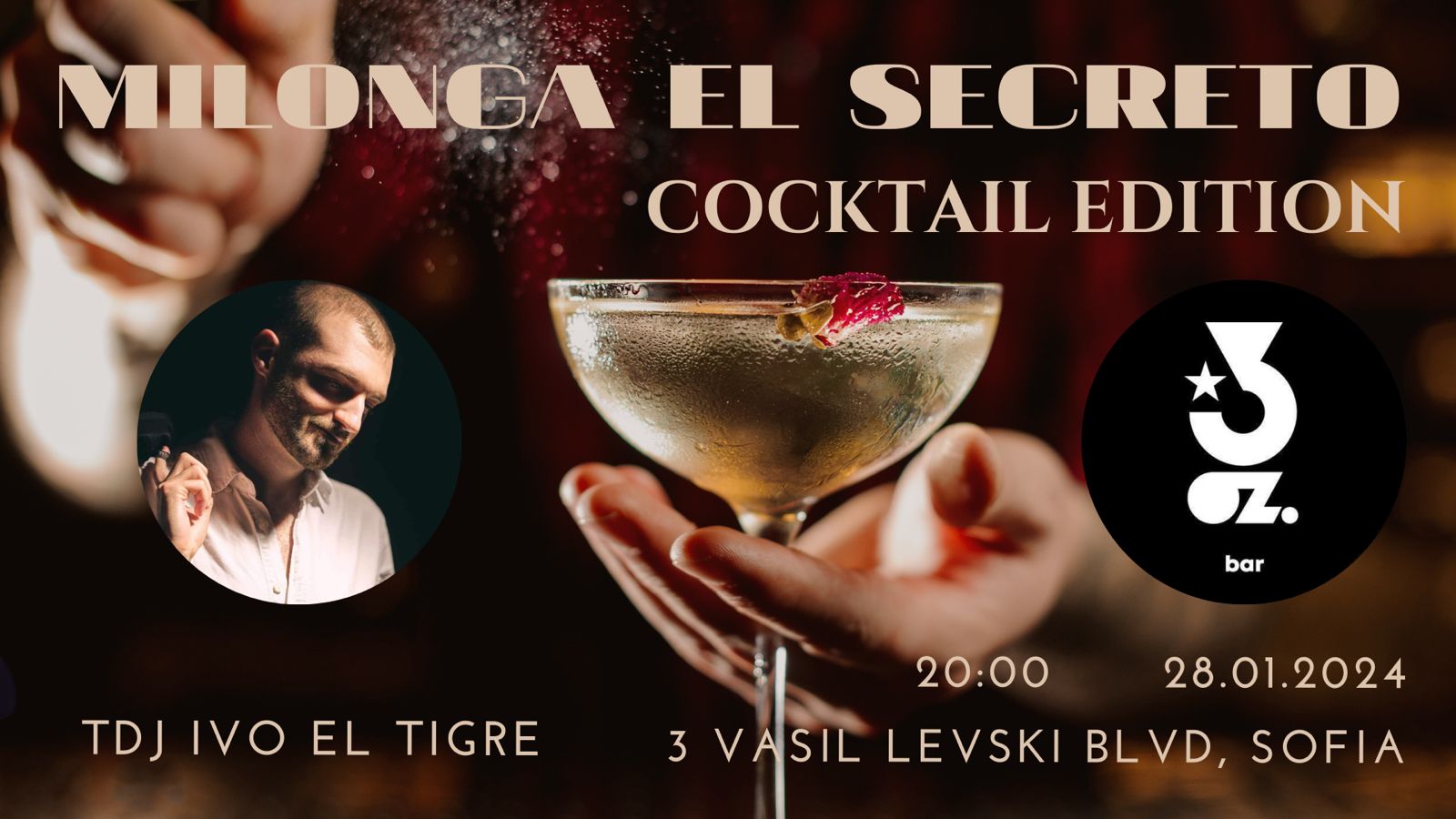 Milonga El Secreto - January Cocktail Edition