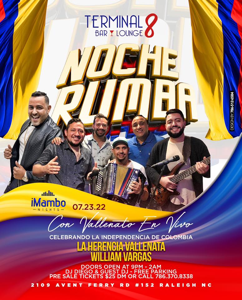 Independencia de Colombia con Vallenato en vivo