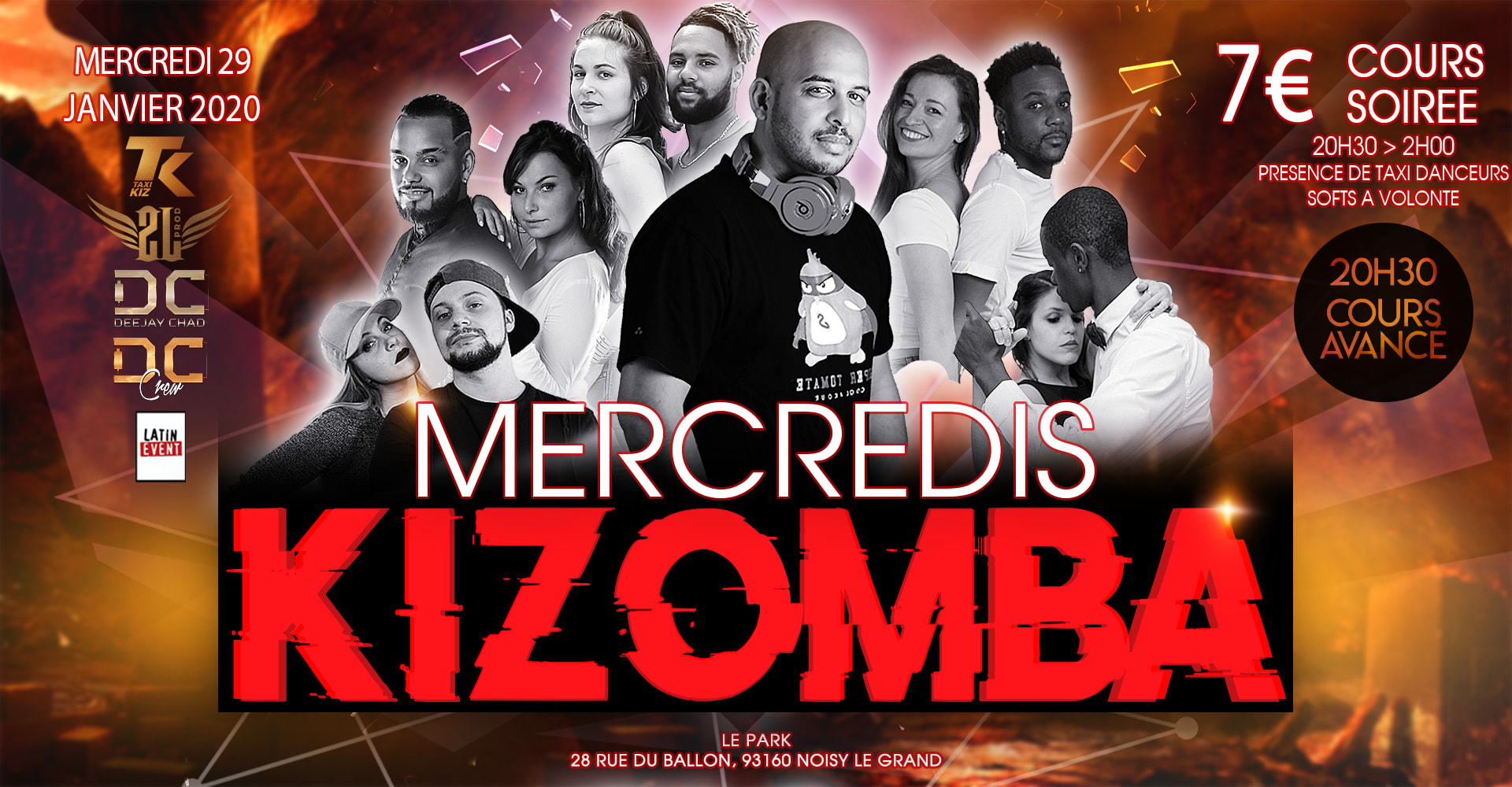 Mercredi 29 janvier Kizomba Semba Urban Dj El Diablo