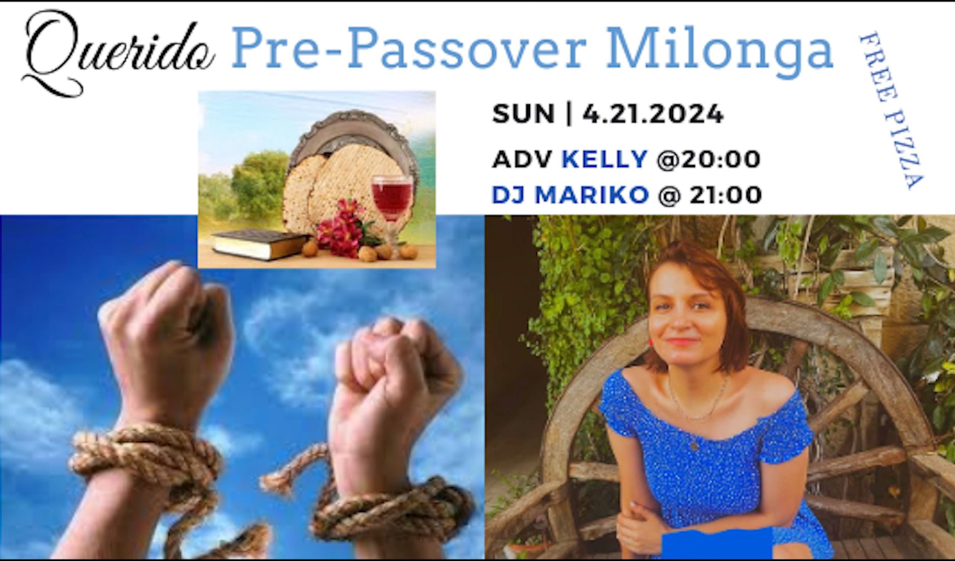 Querido Pre-Passover Milonga- DJ Mariko