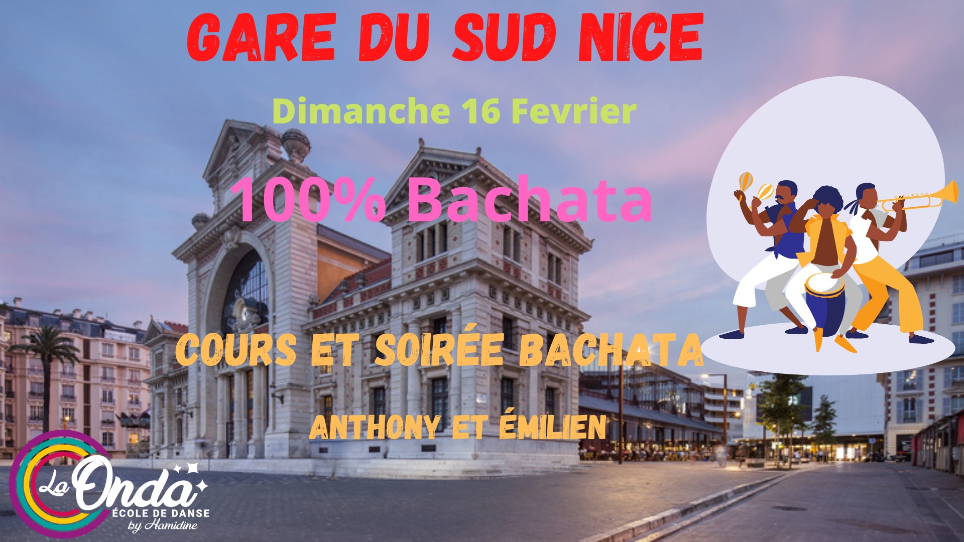 100% BACHATA à la Gare du sud