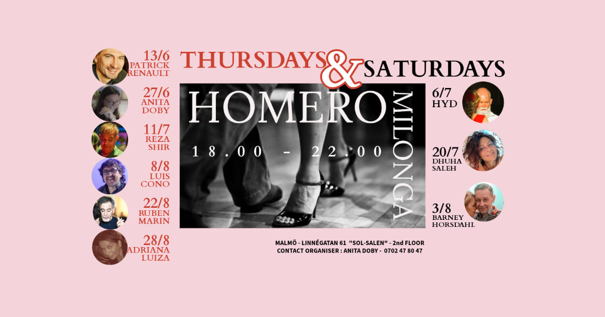 HOMERO MILONGA - THURSDAYS - DJ LUIS CONO
