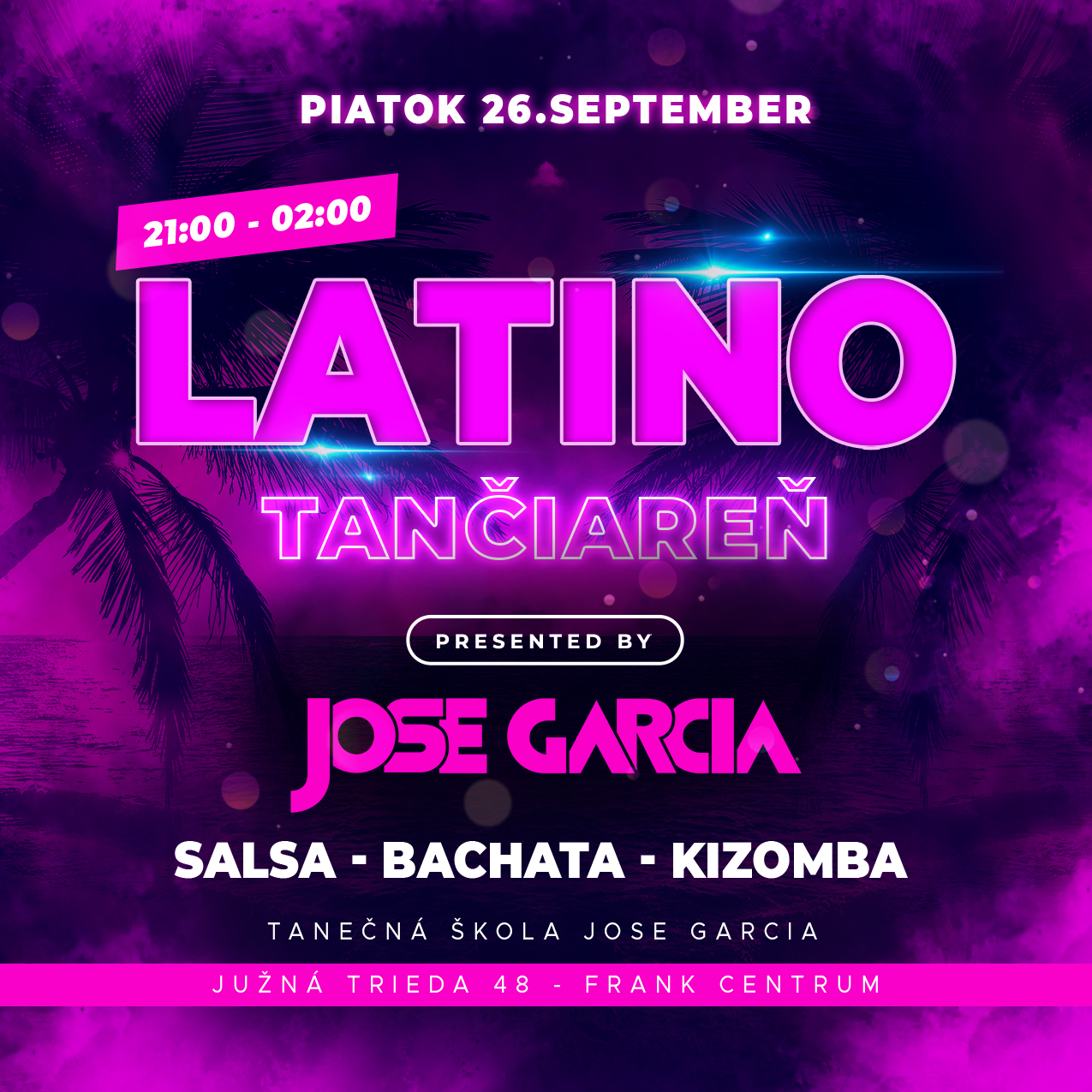 Latino Tančiareň - PIATOK 26.9