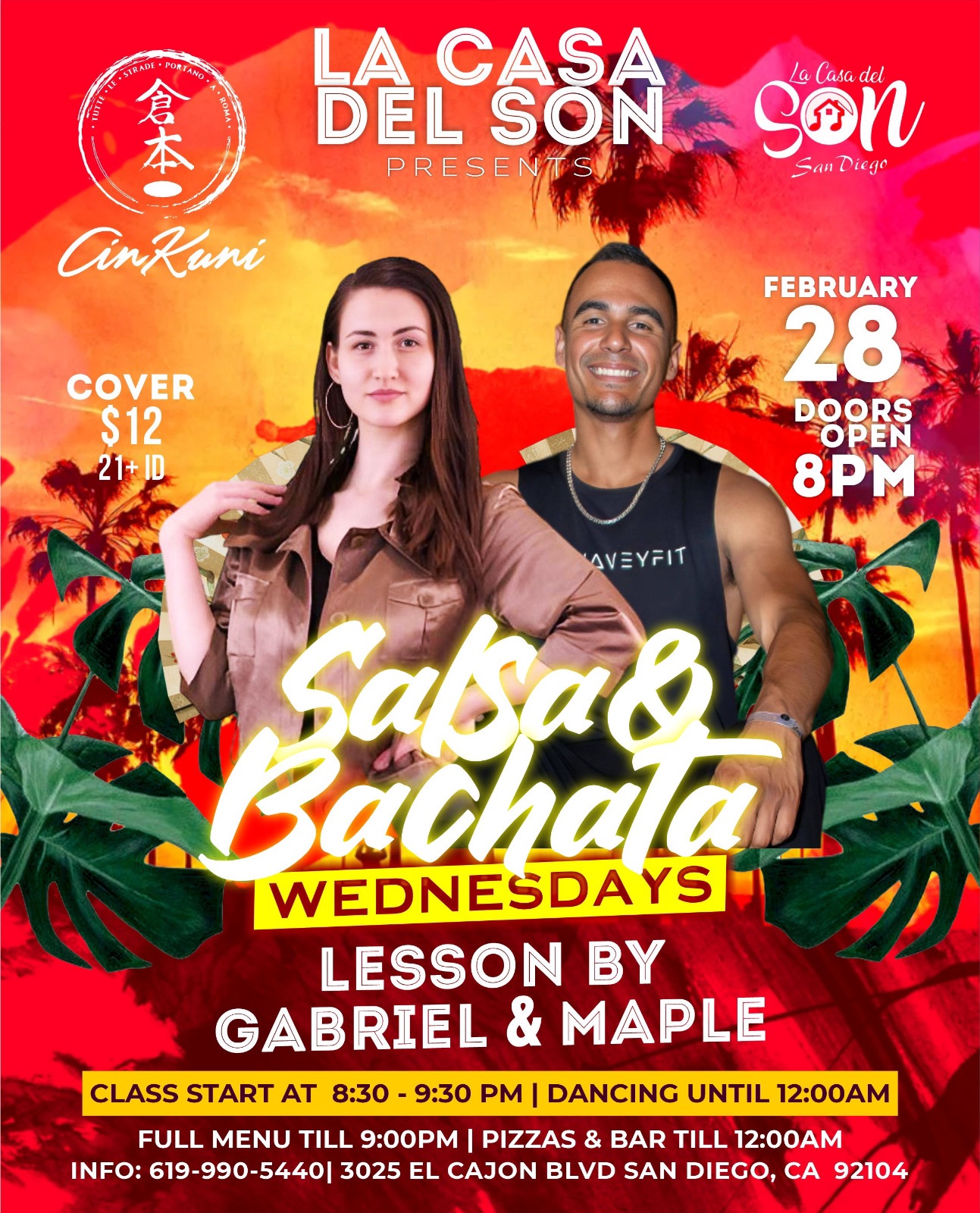 Salsa & Bachata Wednesdays @ Cinkuni