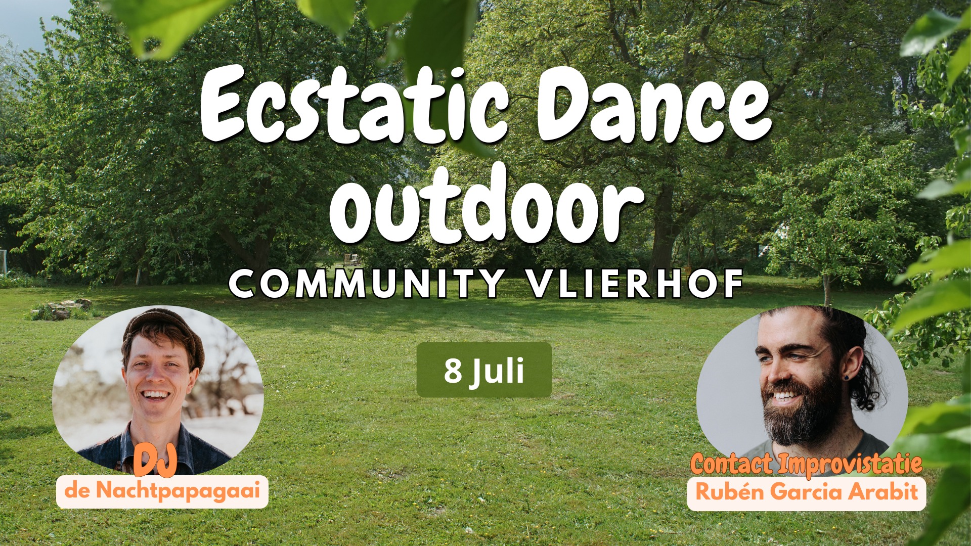Ecstatic Dance Vlierhof dj de Nachtpapegaai