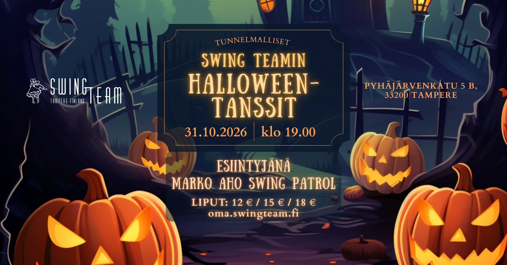 Swing Teamin Halloween-tanssit - Swing Team's Halloween Dance Party