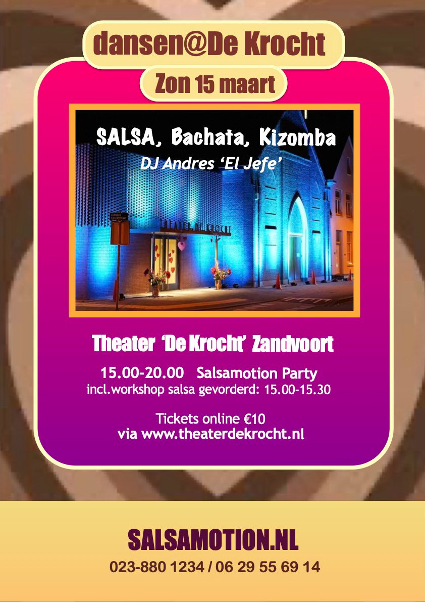 Salsamotion Salsa Sunday @ Theater de krocht Zandvoort aan Zee