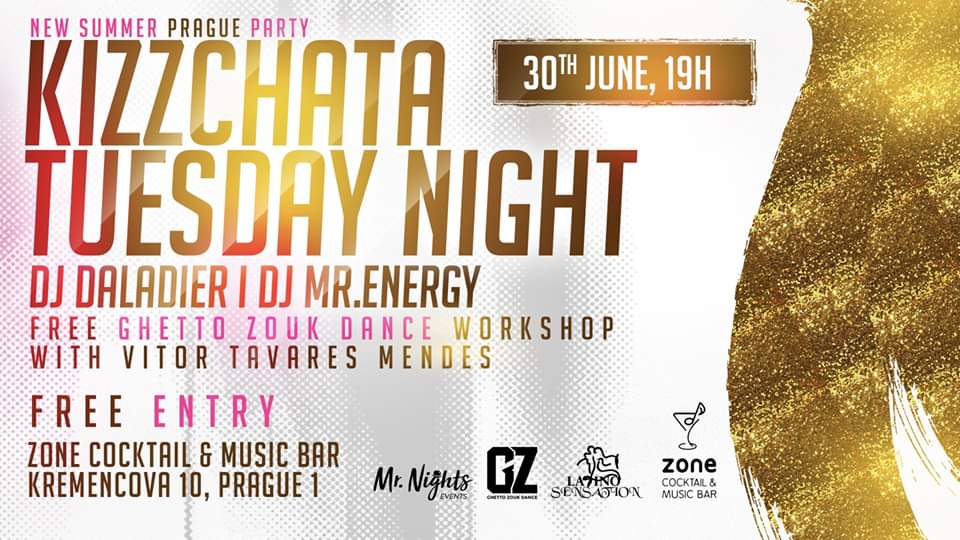 Summer Party KiZzChata Tuesday Night in Prague