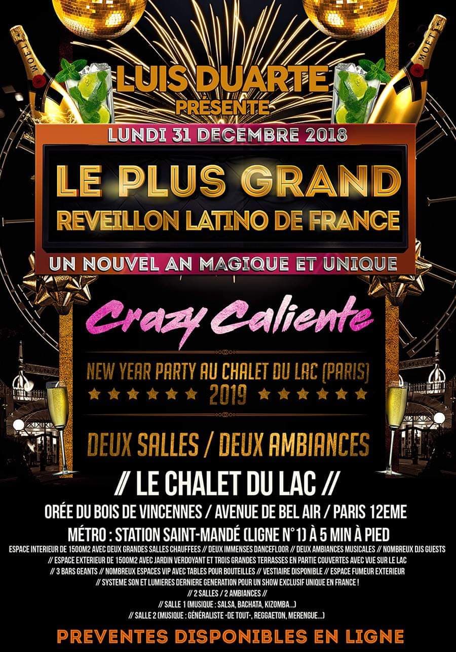 Le plus Grand Réveillon Latino de France 2 Salles 2Ambiances #LD