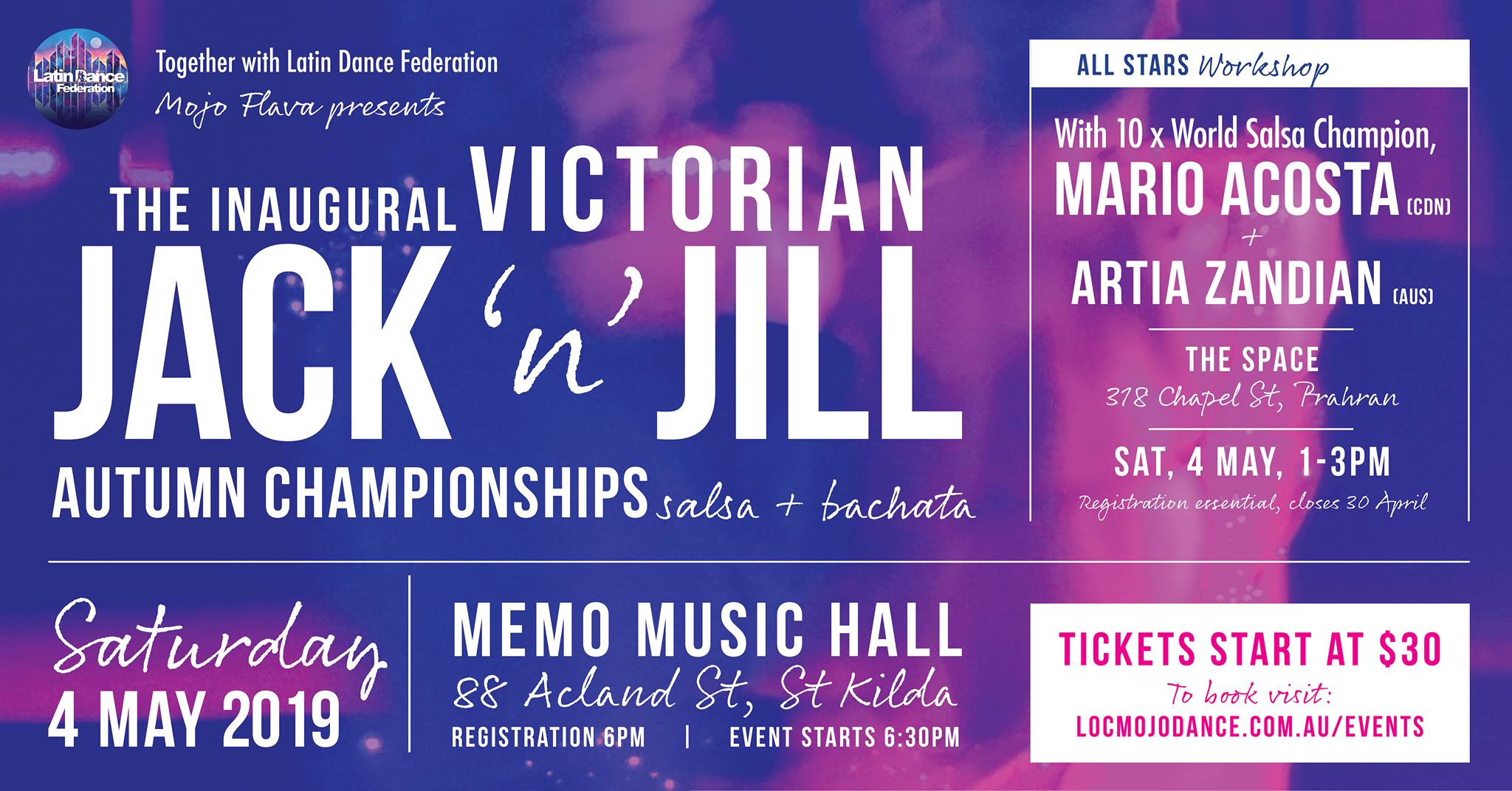 Victorian Jack 'n' Jill Championships - Salsa + Bachata