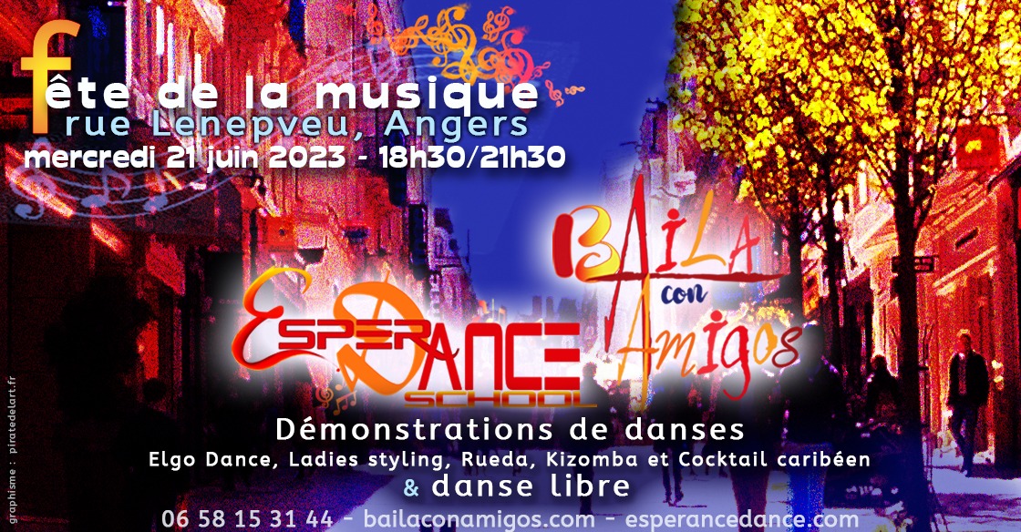 Fête de la musique de Baila Con Amigos rue Lenepveu Angers