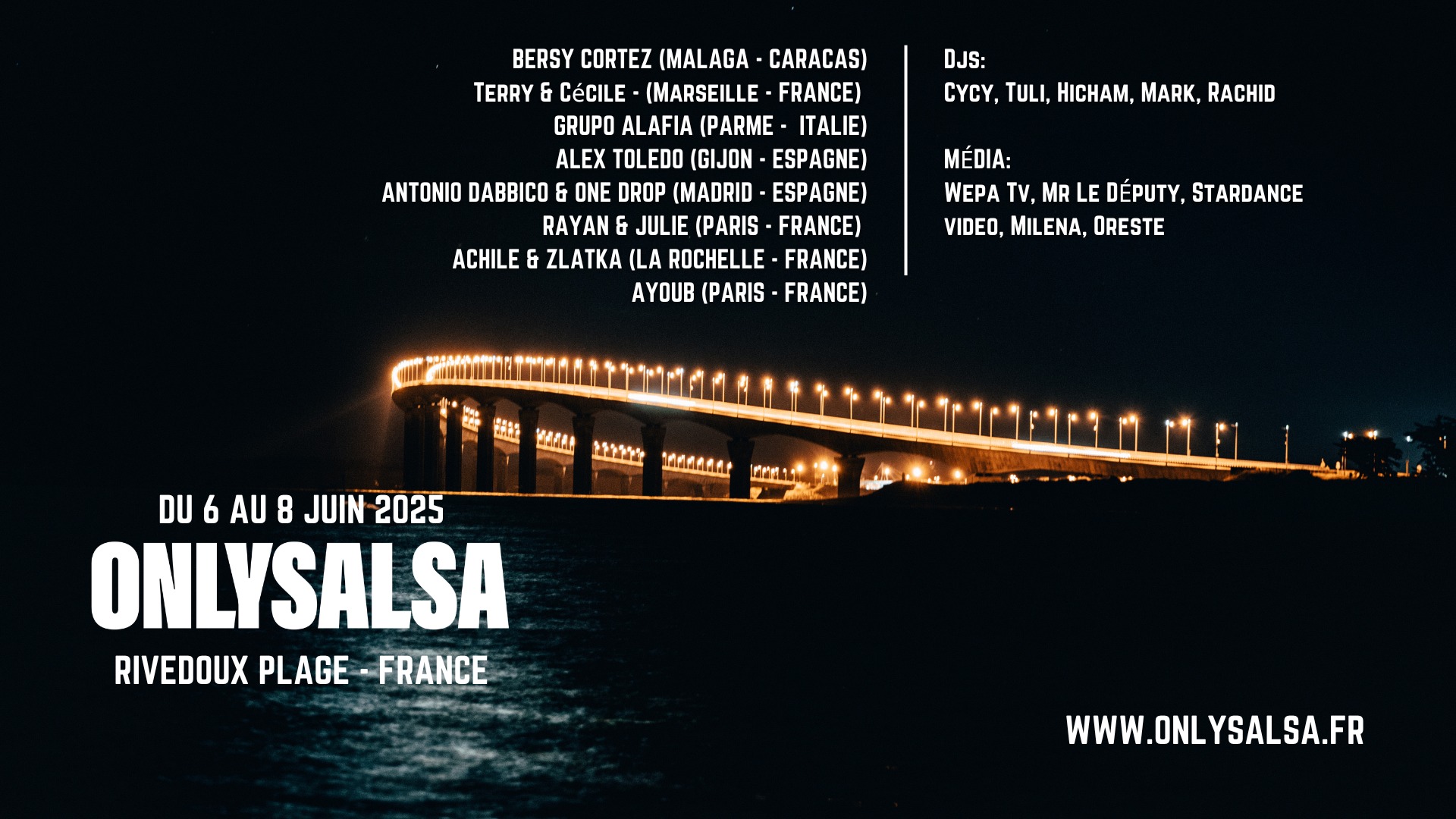 Only Salsa 2025 - Rivedoux Plage - Île de Ré (FRANCE)