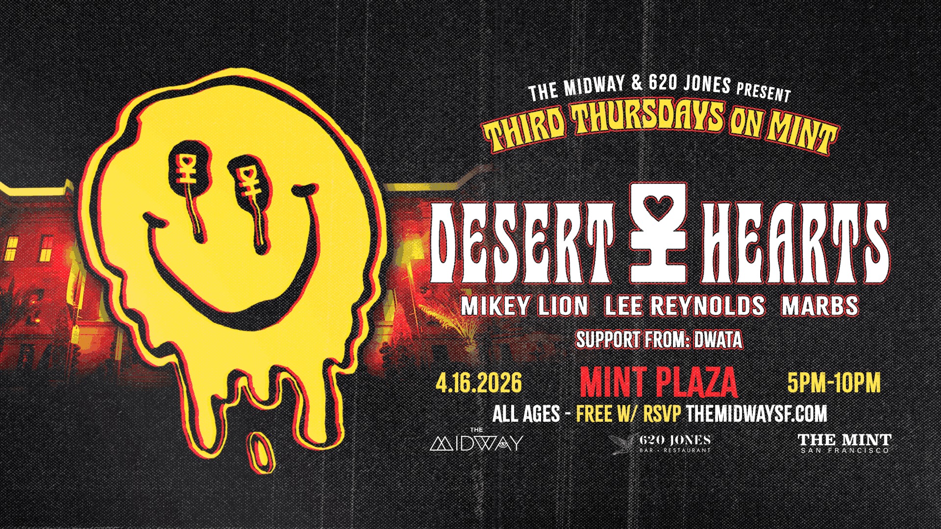 FREE WITH RSVP! Third Thursday w DESERT HEARTS
