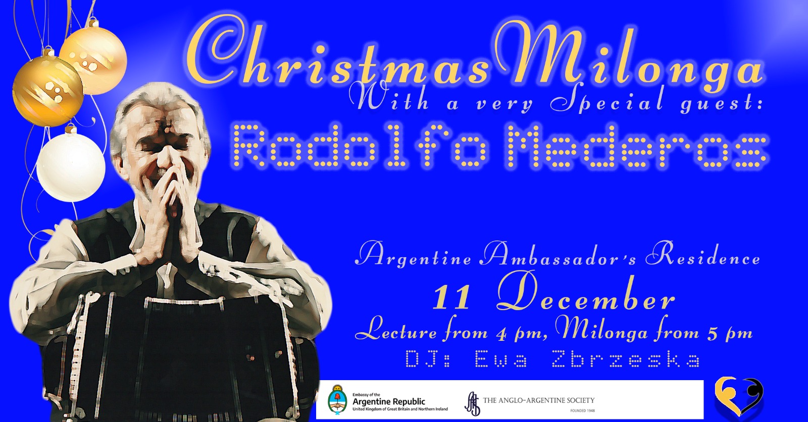 Christmas Milonga with special guest @ The Argentine Residence