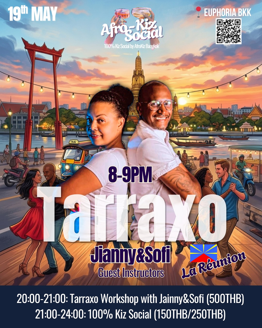 AfroKiz Social Tarraxo Workshop by Jianny&Sofi (Réunion Island)