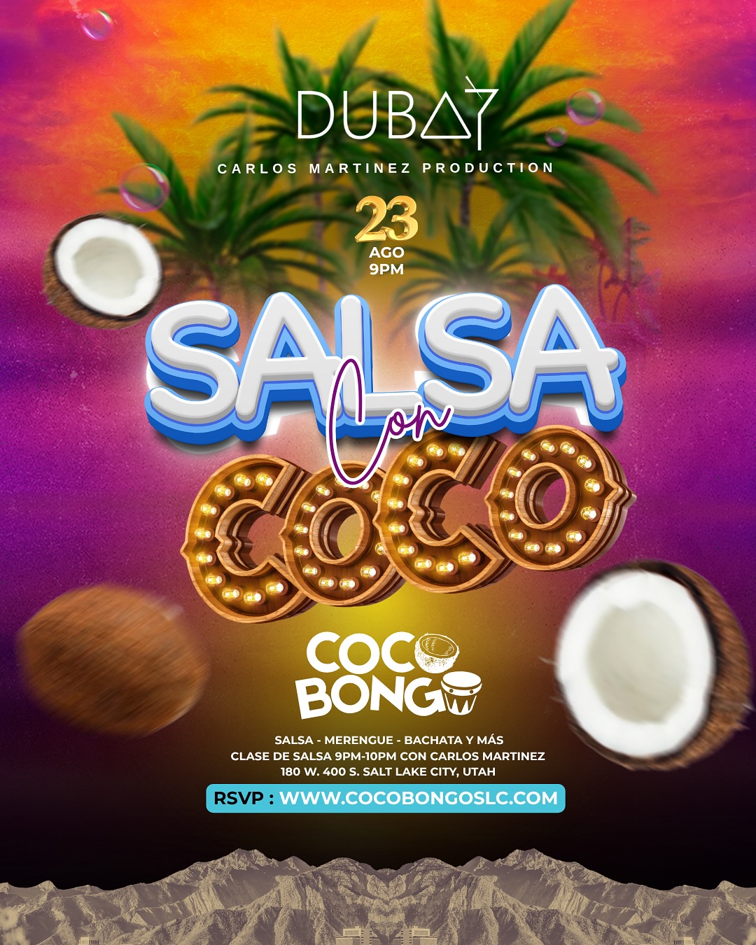 Salsa Con Coco En @CocoBongoSLC