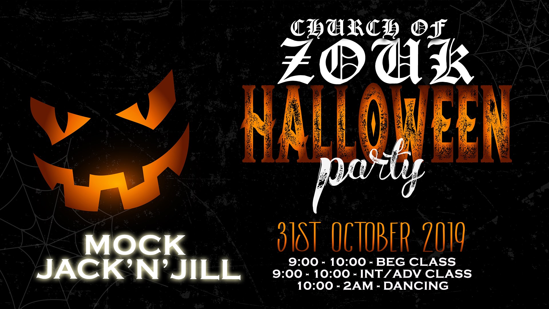 Church Of Zouk: Halloween Edition + Mock Jack'N'Jill