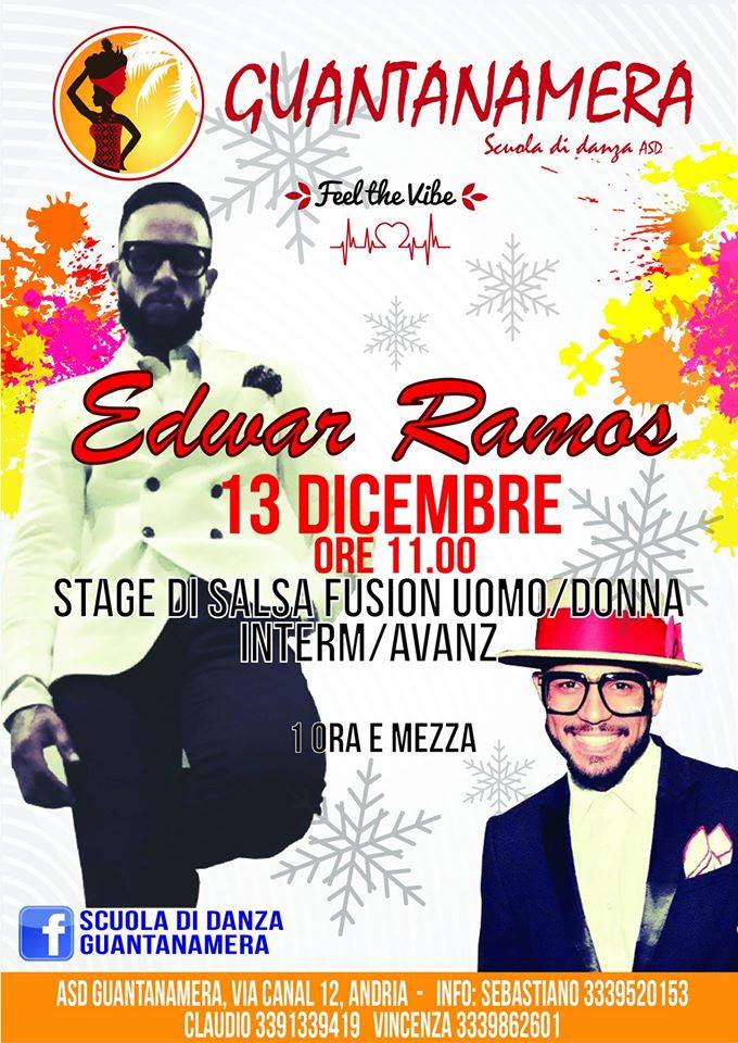 ◆ ◇ ◆ Stage con EDWAR RAMOS Salsa Fusion Guantanamera (Andria) ◆ ◇ ◆