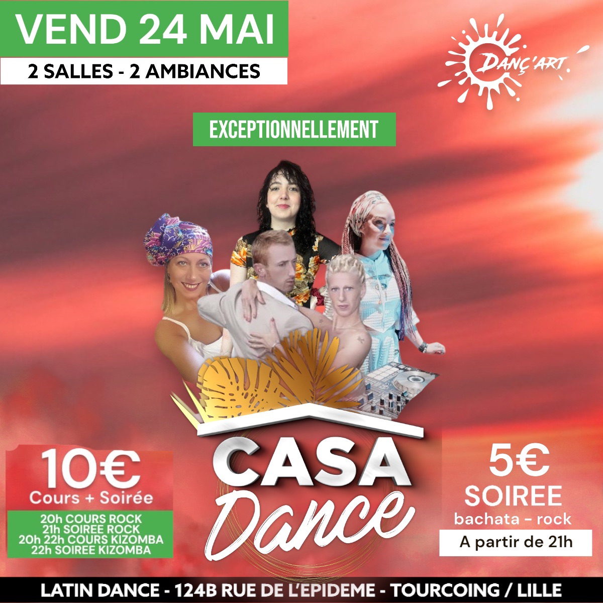 CASA DANCE : KIZOMBA ROCK exceptionnellement