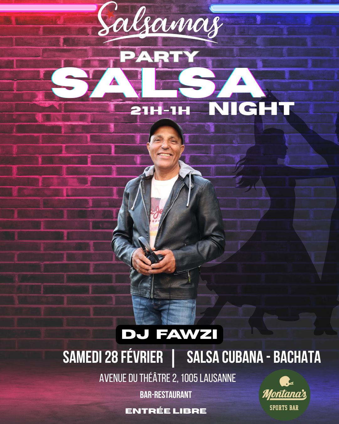 Soirée Salsa -Bachata au Montana's (Colony’ Bar) avec salsamas