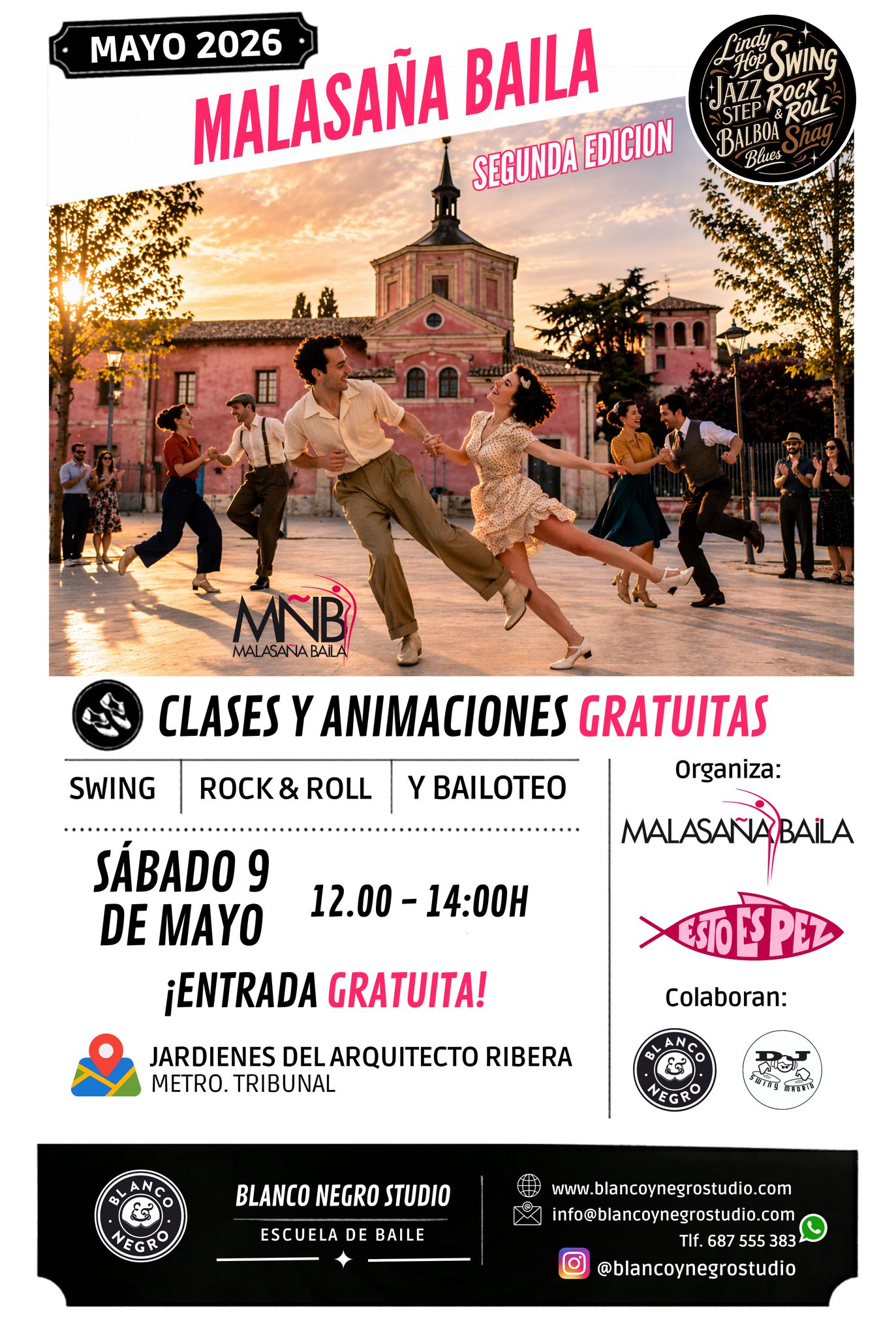 2ª Edición del Festival de Danza, Malasaña Baila. Colaborador Blanco y Negro Studio.