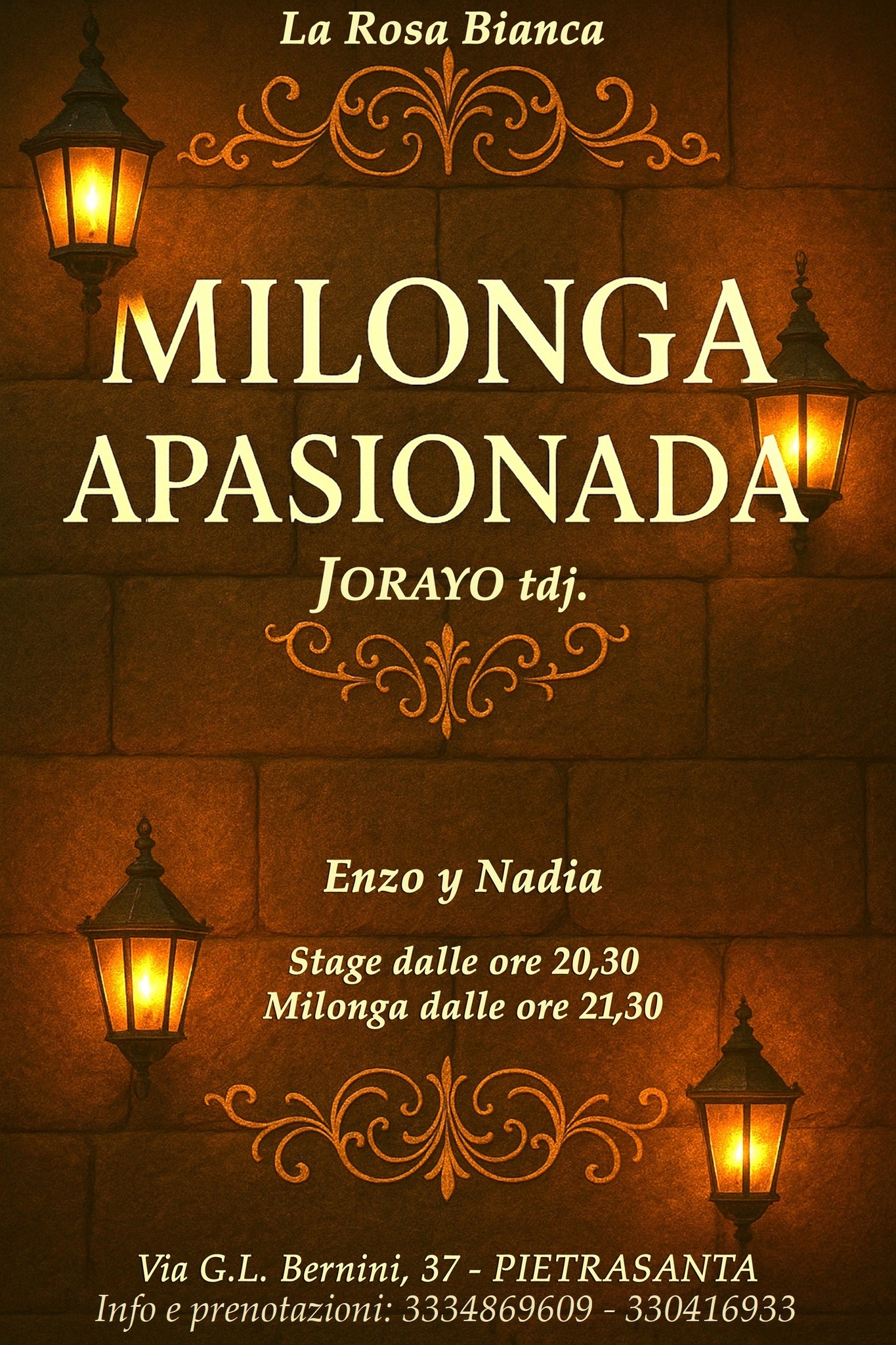 Milonga Apasionada - Stage con Enzo y Nadia