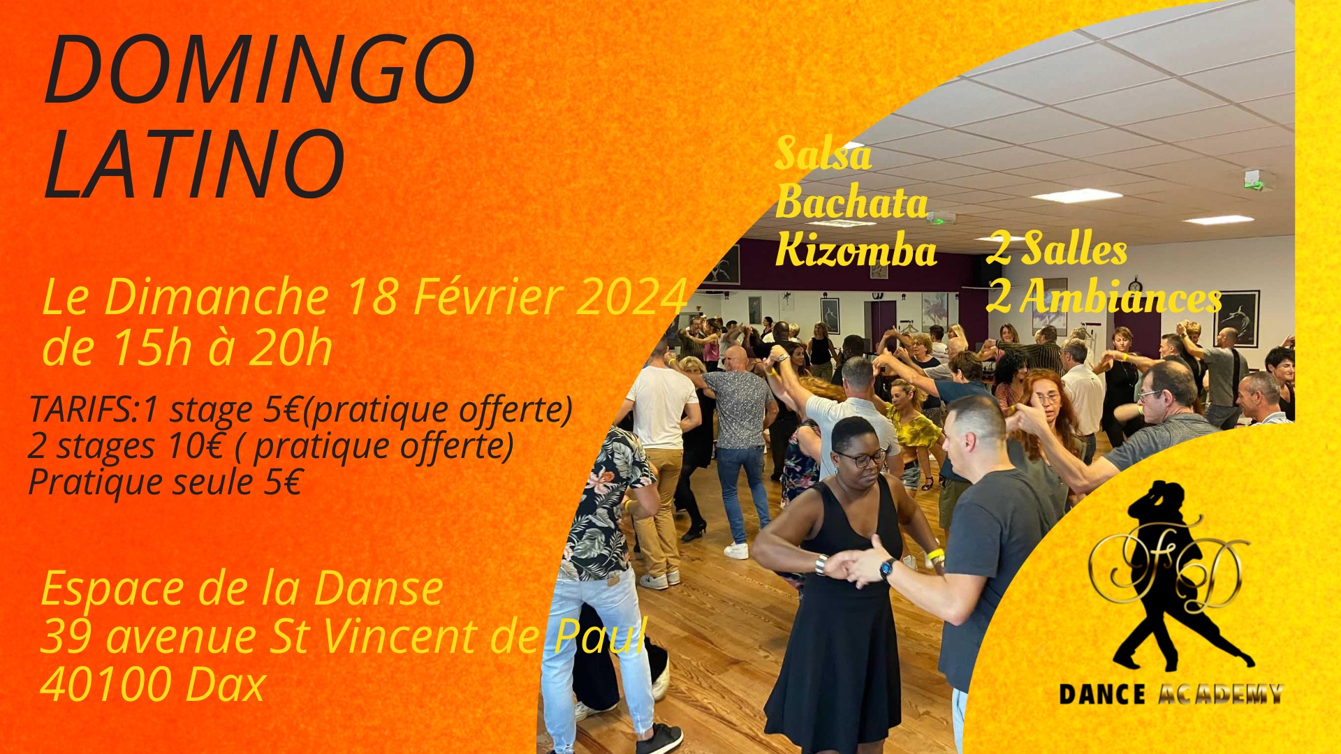 Domingo Latino 2 Salles 2 ambiances,Dax
