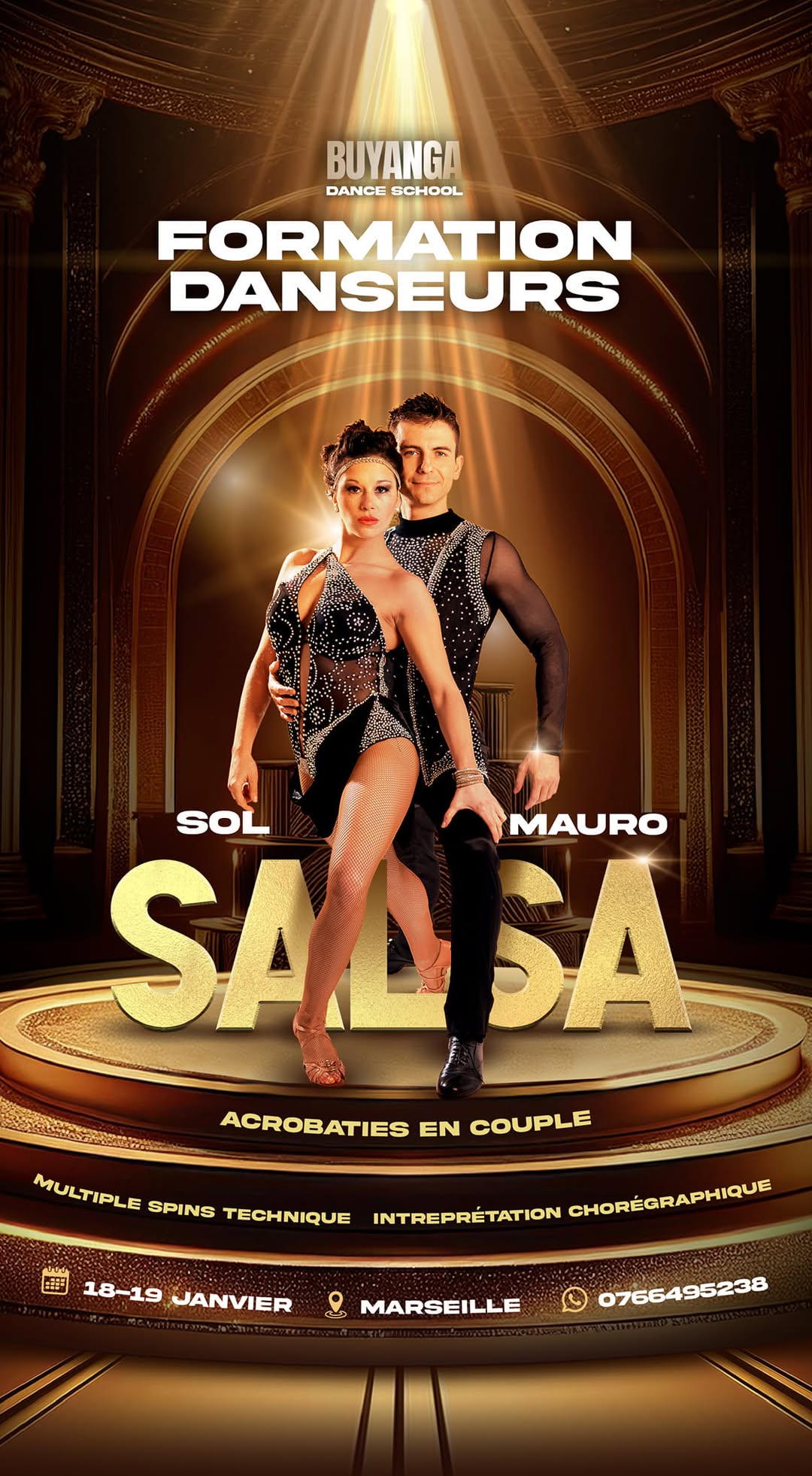 Stages Formation Scรฉnique SALSA + Stages ON 2 avec Sol & Mauro