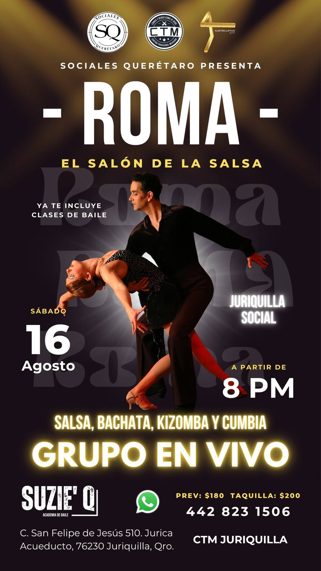 Roma el Salón de la Salsa 💃🕺