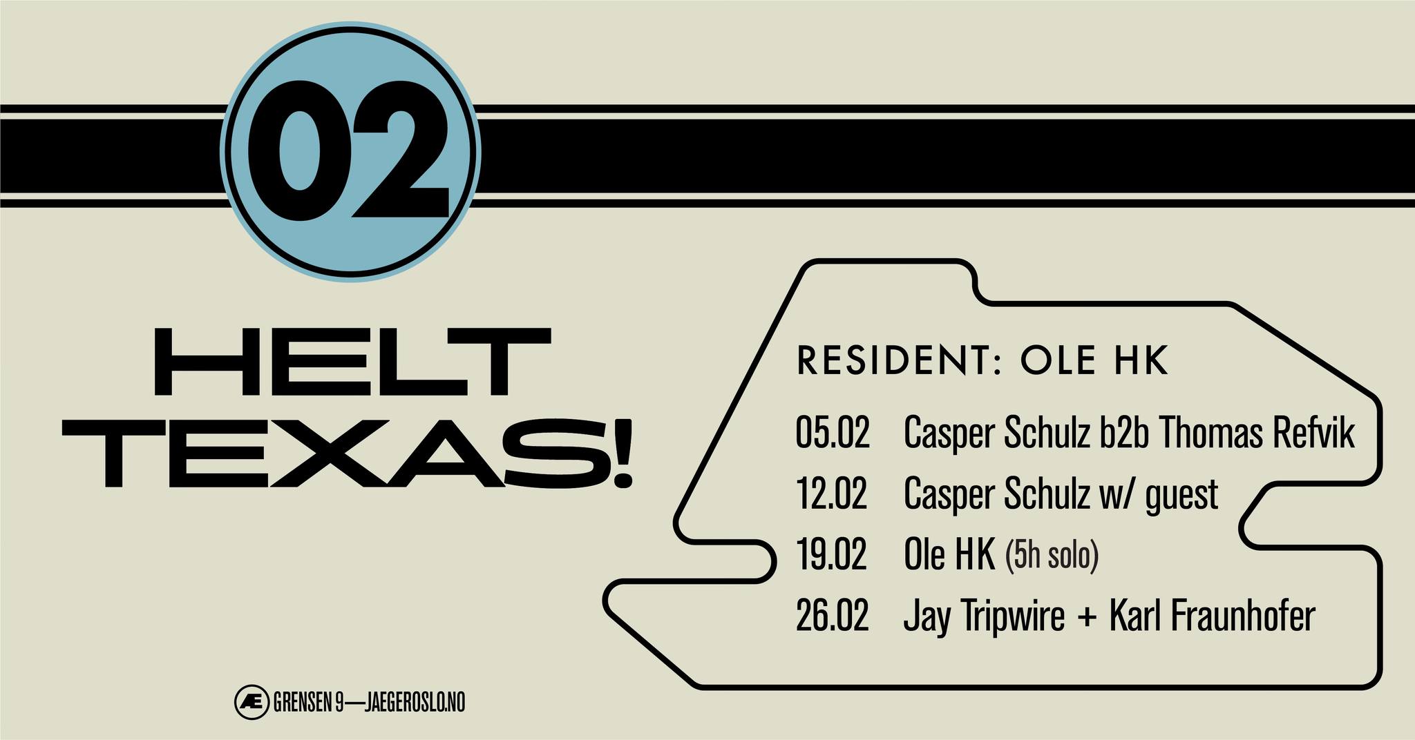 Helt Texas: Ole HK + Capser Schulz + Thomas Refvik + Karl Fraunhofer + Jay Tripwire