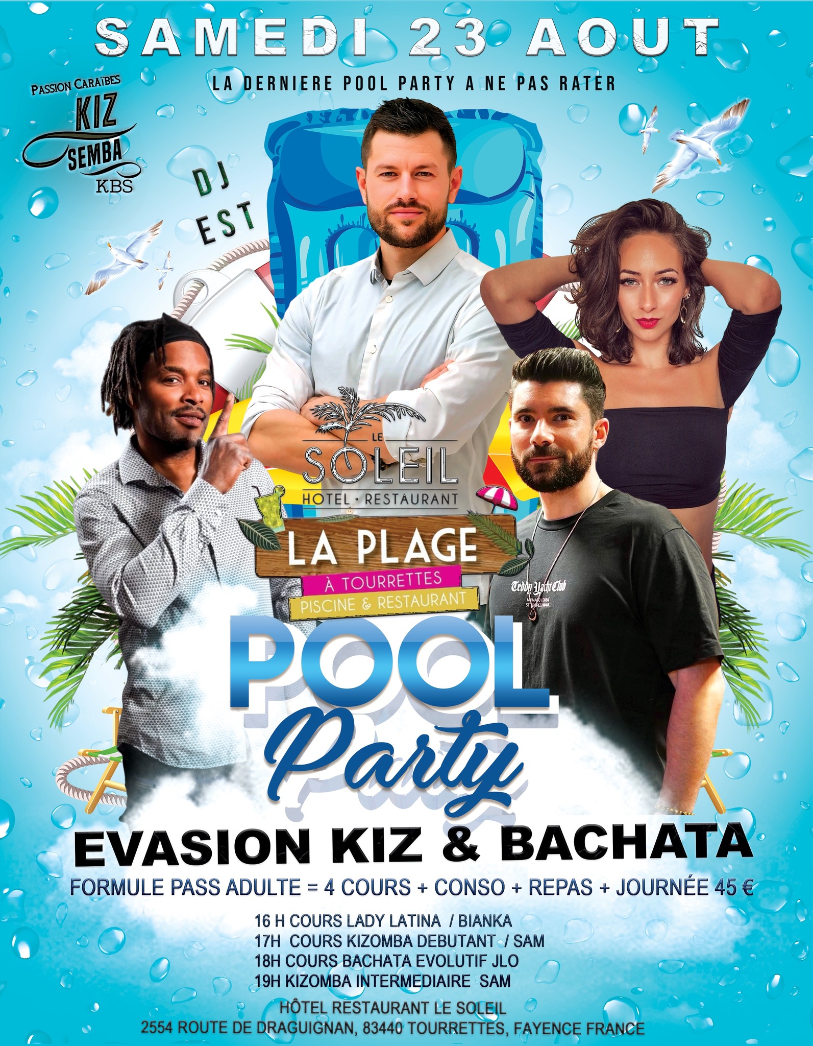 Dernière Pool Party Évasion Kiz & Bachata