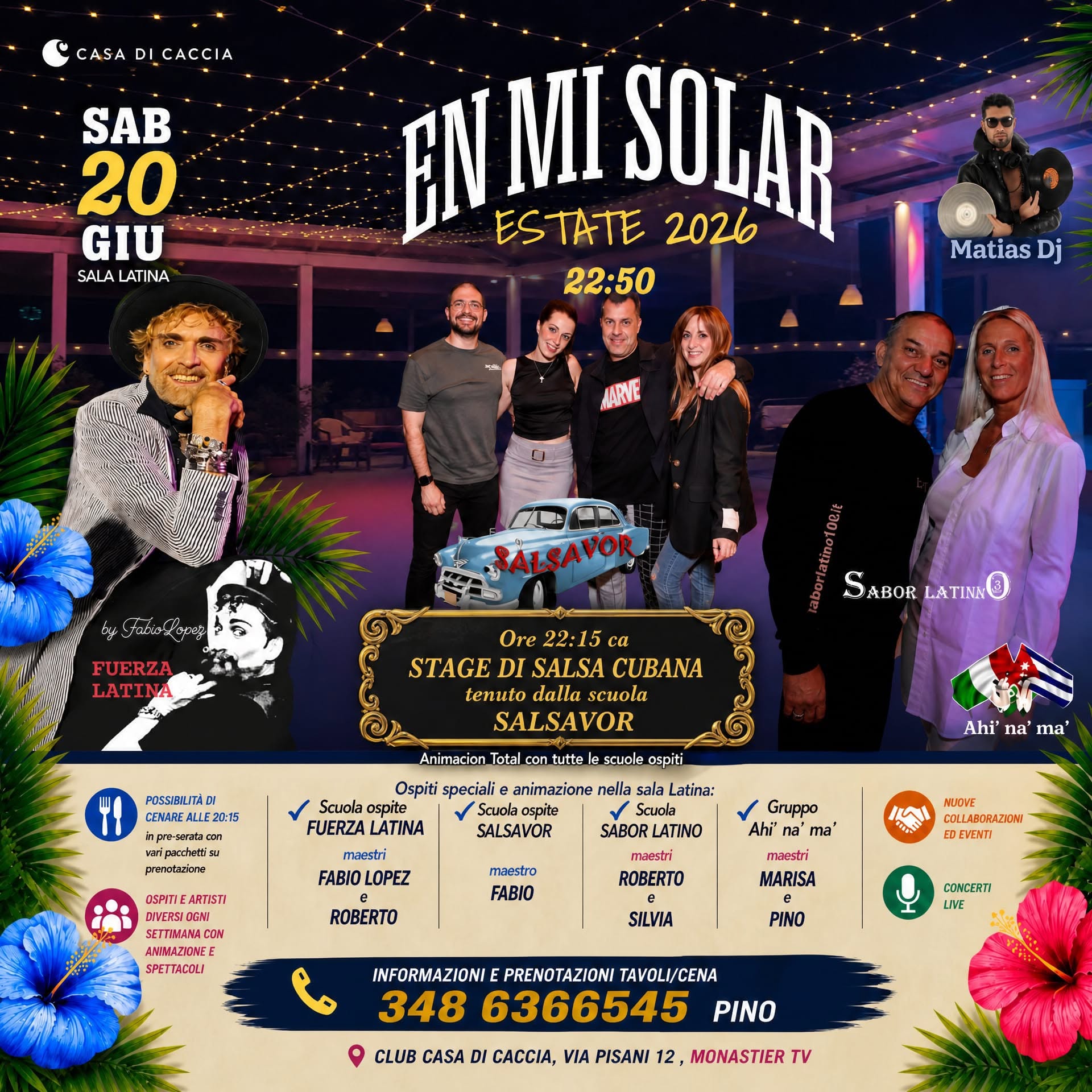 SABATO 20 GIUGNO _ SALA LATINA