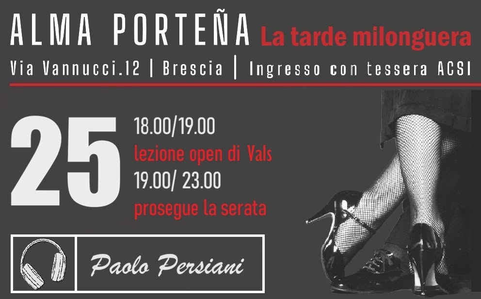 La tarde Milonguera con lezione di vals