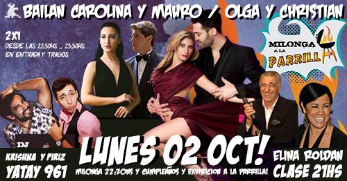 Hoooy! Carolina y Mauro & Olga y Sicardi! Clase Elina Roldan!