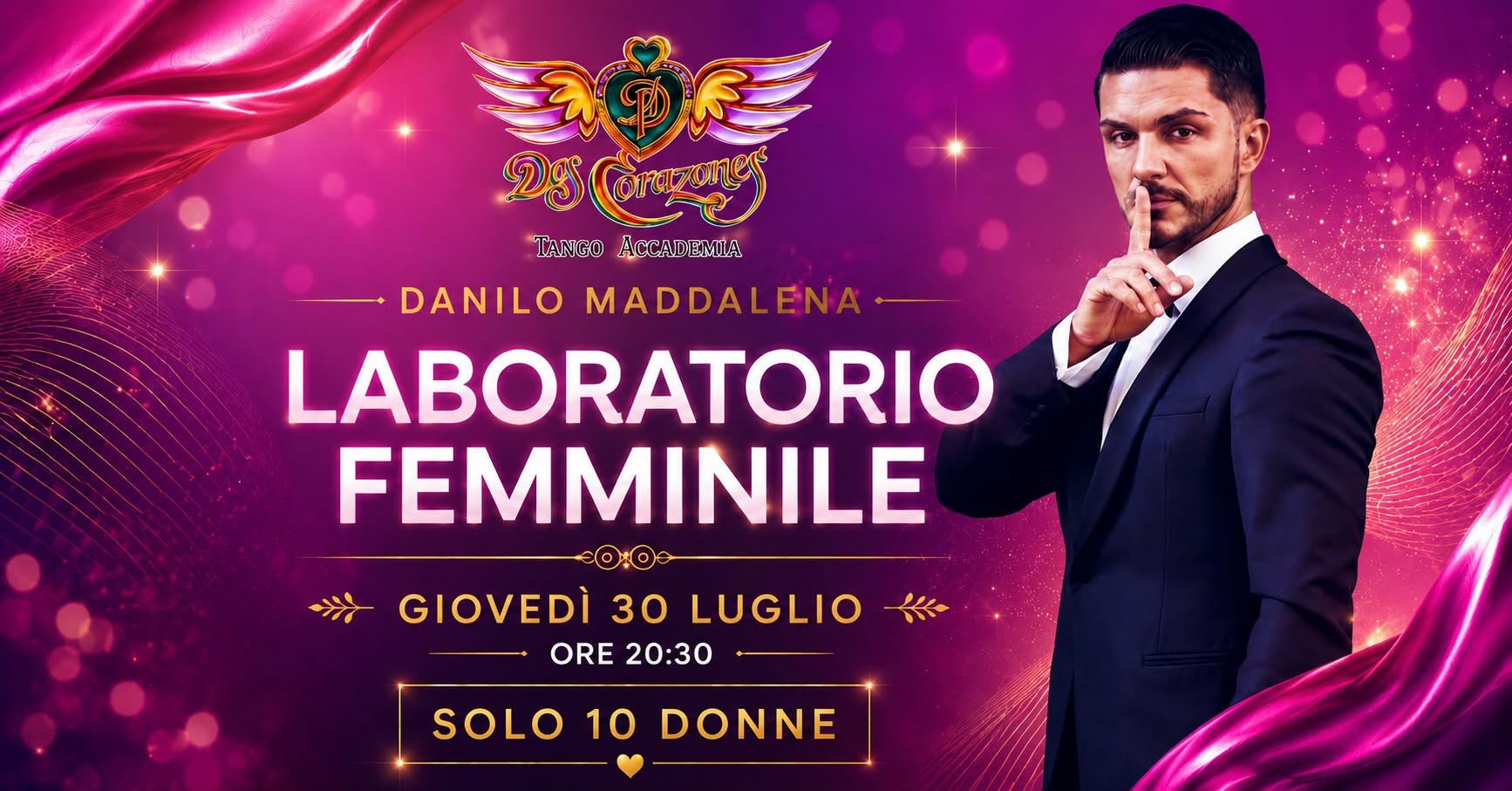 LABORATORIO FEMMINILE CON DANILO MADDALENA - 2 Corazones Tango Accademia Rimini