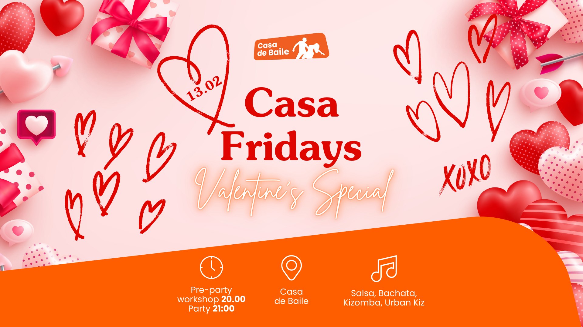 Casa Fridays: Valentine's Special theme party