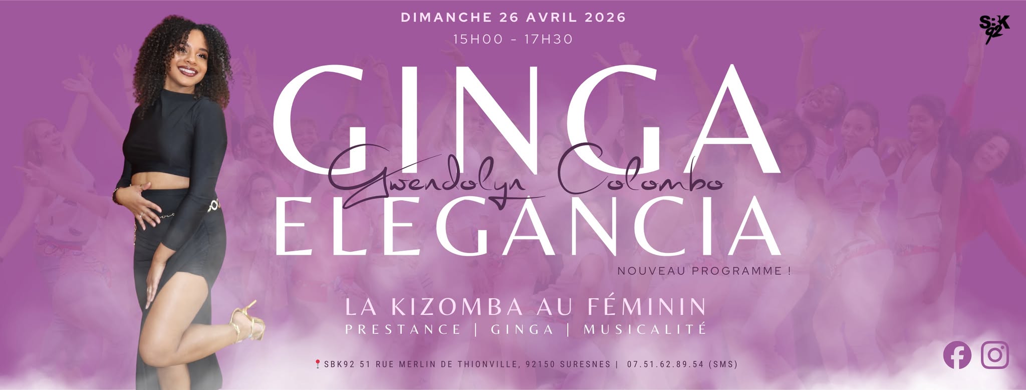 Stage GINGA ELEGANCIA La Kizomba au Féminin (Lady Styling)