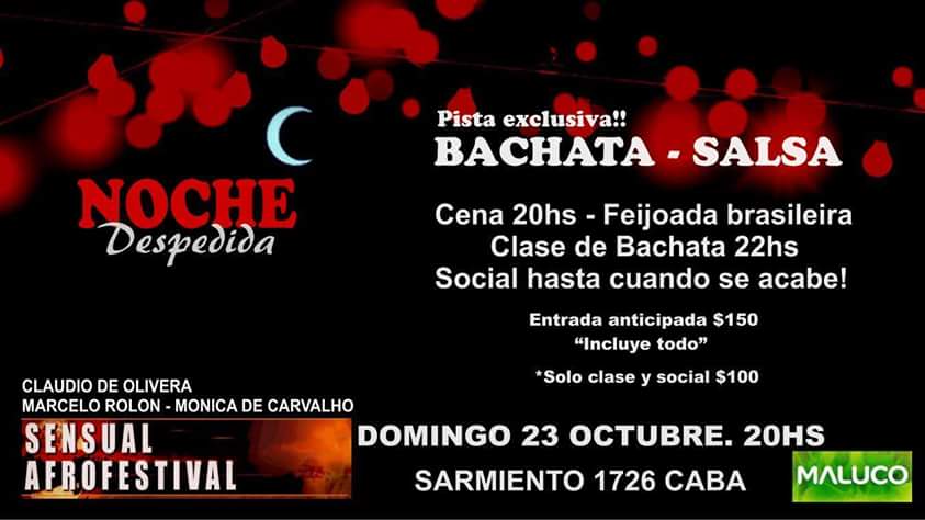 Noche Despedida Del Sensual Afro