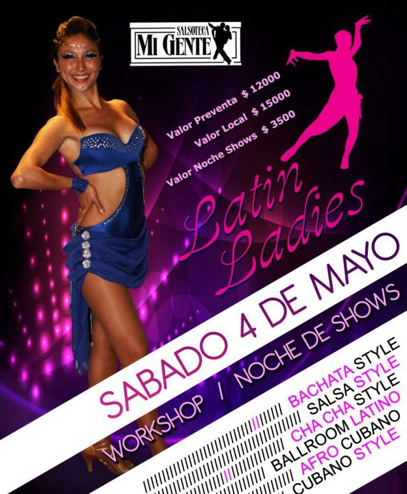 TALLERES + NOCHE DE FIESTA "" LATIN LADIES""