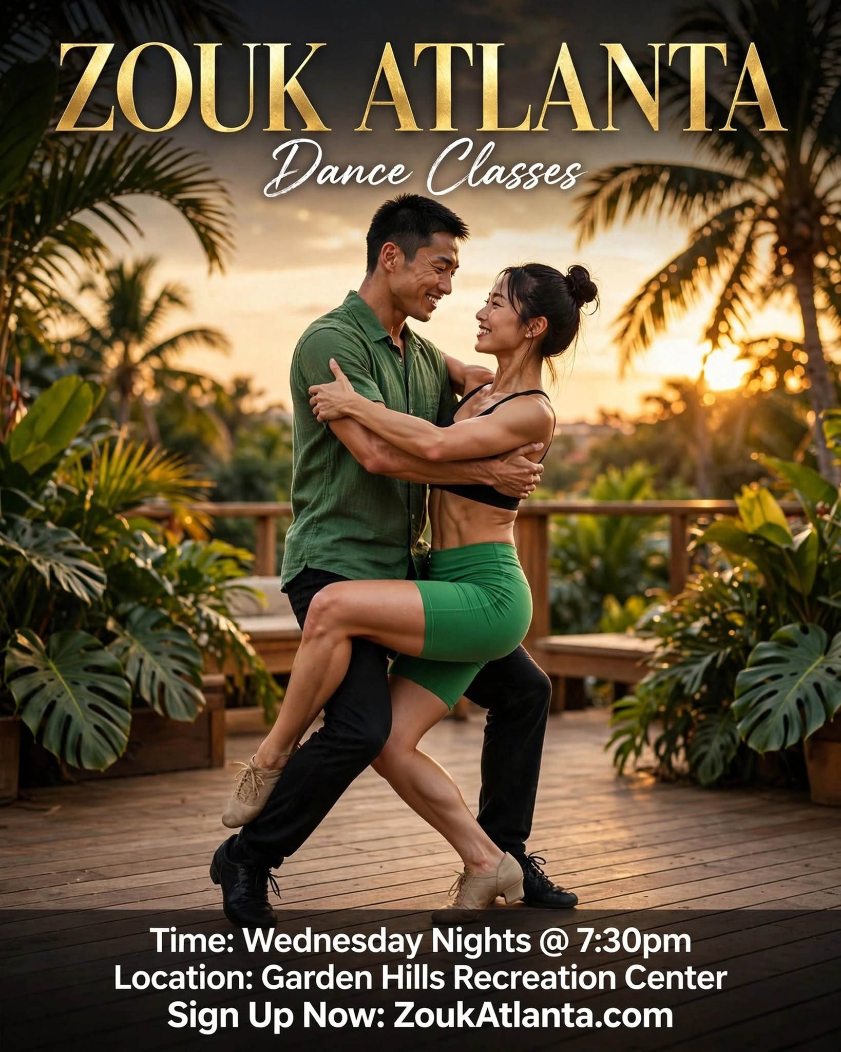 Learn to Dance at Zouk Atlanta! Buckhead Brazilian Zouk Classes & Party Beginner ↗️ Advanced ❤️