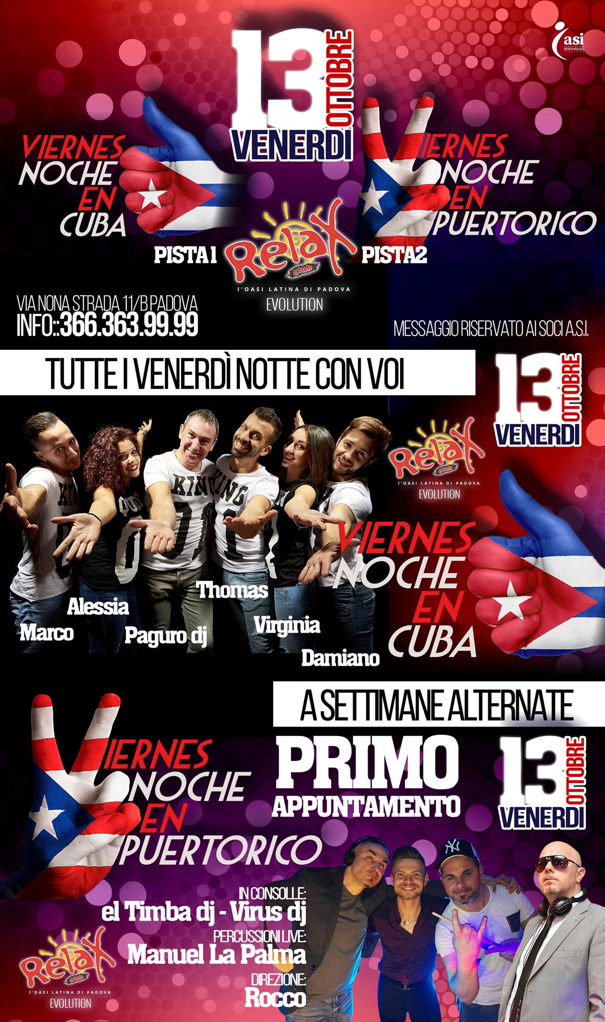 1° Viernes Noche en Cuba y Puertorico (doppia pista)