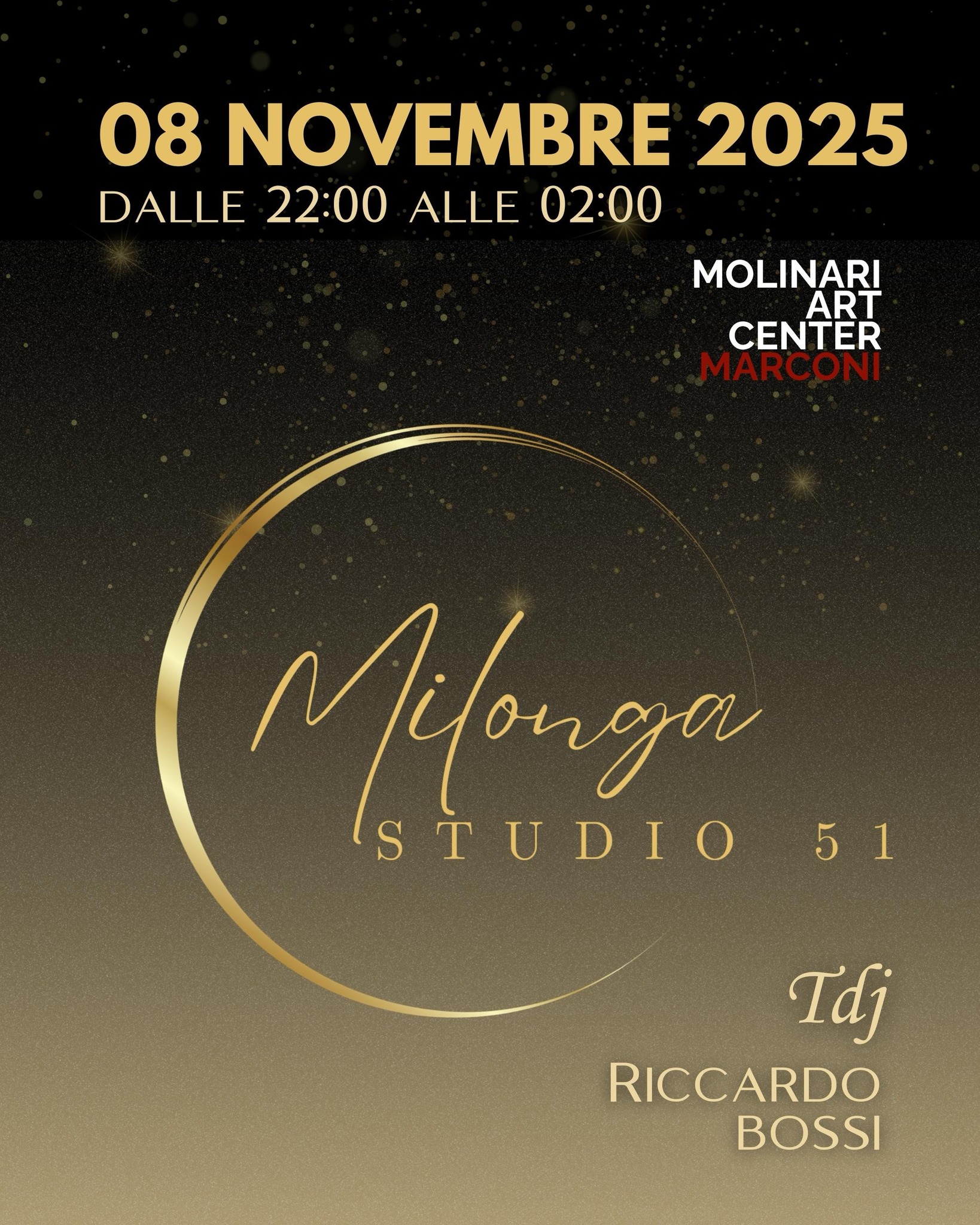 Milonga Studio 51 - 8 Novembre 2025 - Tdj Riccardo Bossi