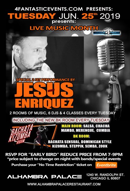 Live Band Salsa Tuesday Ft. Jesus Enriquez y su Orquesta