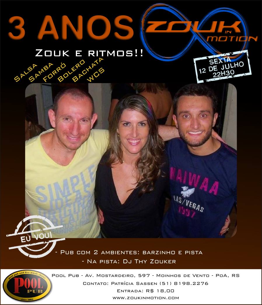 3 anos do Zouk in Motion