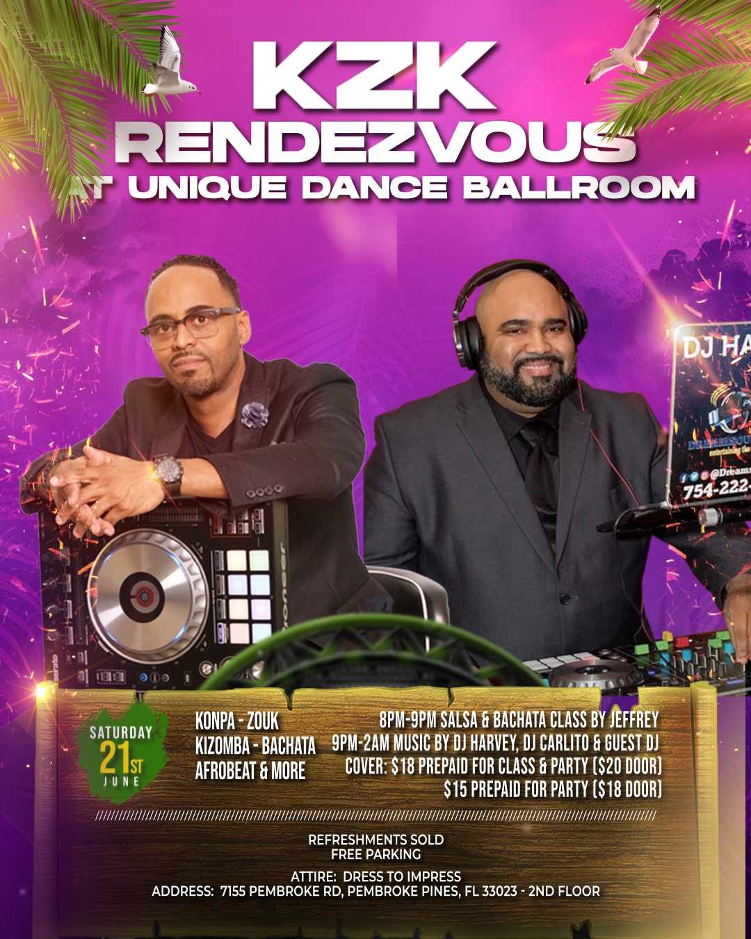KZK Rendezvous at Unique Dance Ballroom - New Address